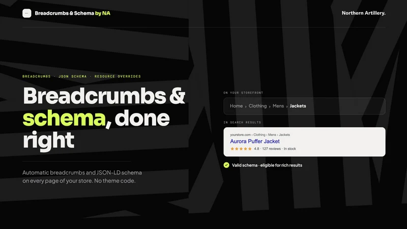 Breadcrumbs & Schema by NA