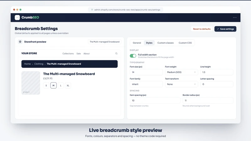 Breadcrumbs & Schema by NA