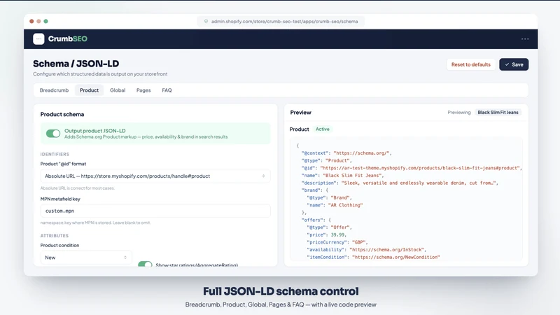 Breadcrumbs & Schema by NA
