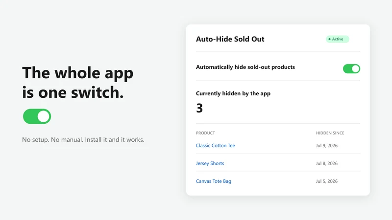 Auto‑Hide Sold Out