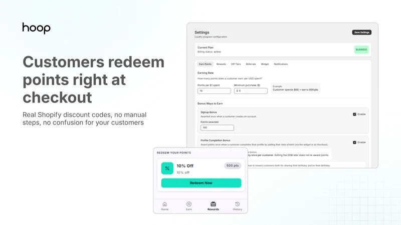 hoop Loyalty Program & Rewards