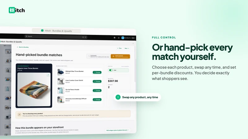Hitch: Bundles & Upsells