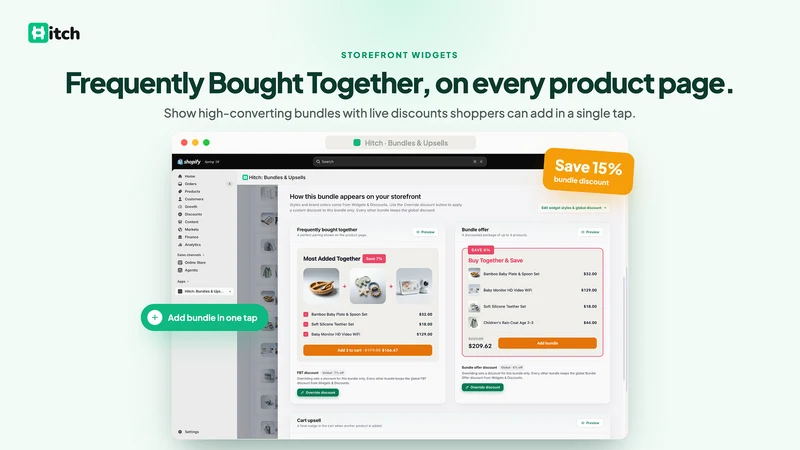 Hitch: Bundles & Upsells