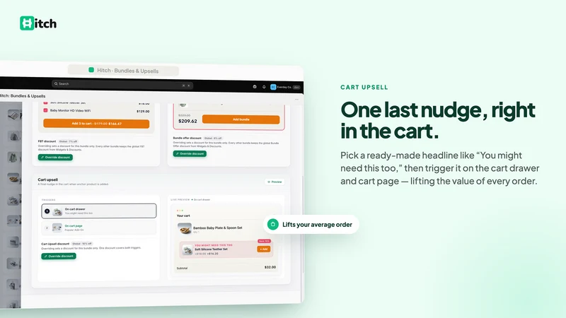 Hitch: Bundles & Upsells