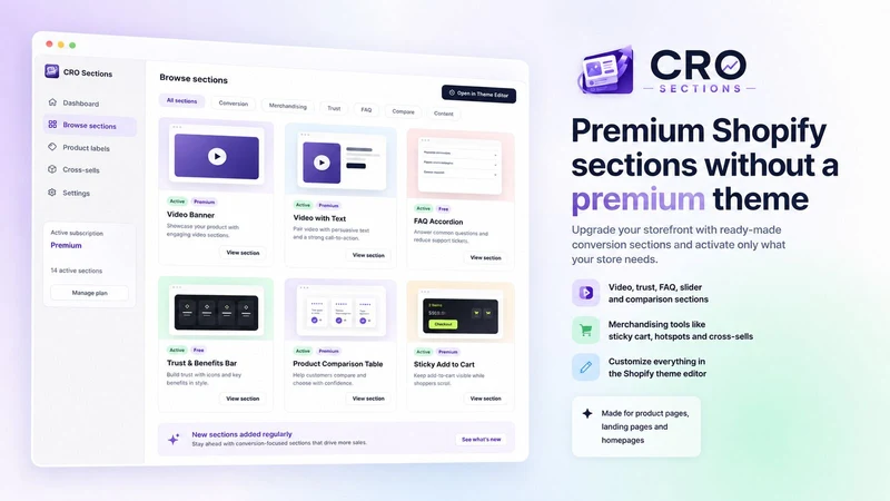 CRO Sections: Theme Sections