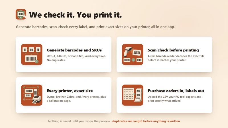 Mastiff: Print Barcode Labels