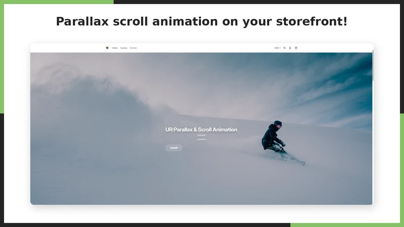 UR:Parallax & Scroll Animation
