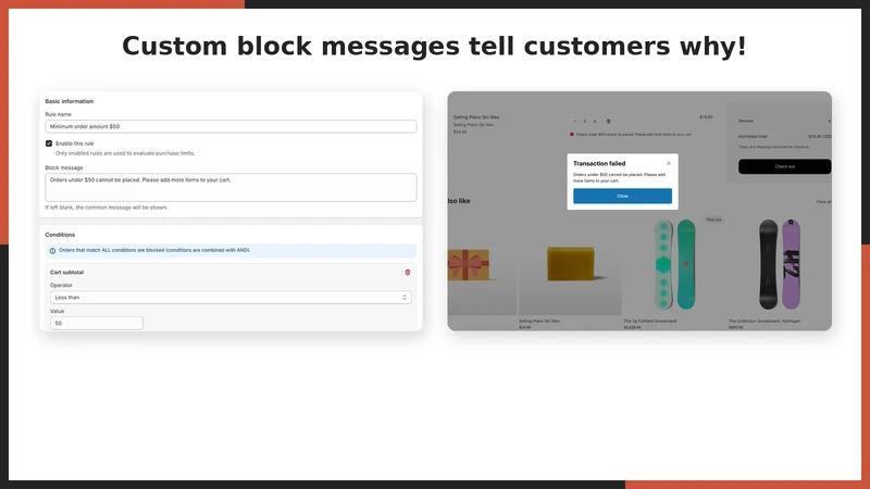 UR: Checkout Rules｜Validation