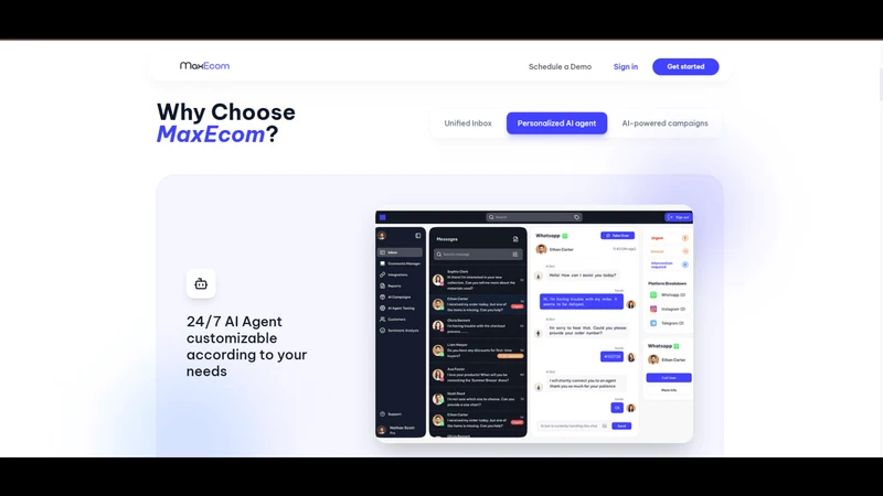 Maxecom: AI Support Agent