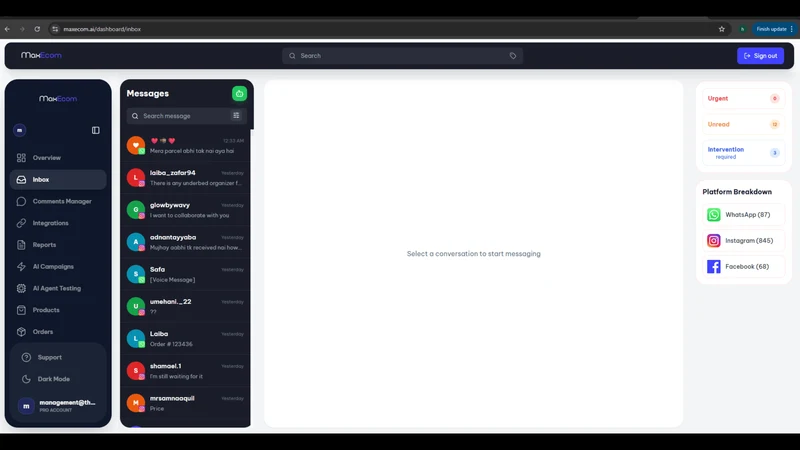 Maxecom: AI Support Agent