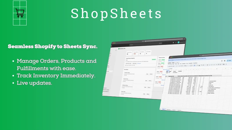 Shopsheets
