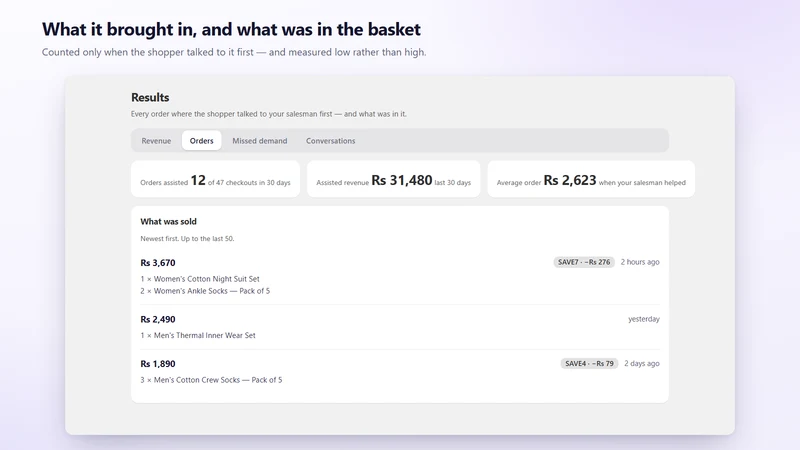 VoiceCart: Ai Sales Agent