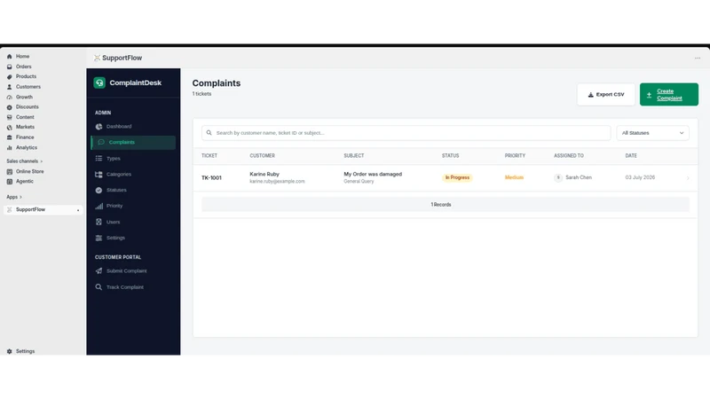 SupportHub Helpdesk