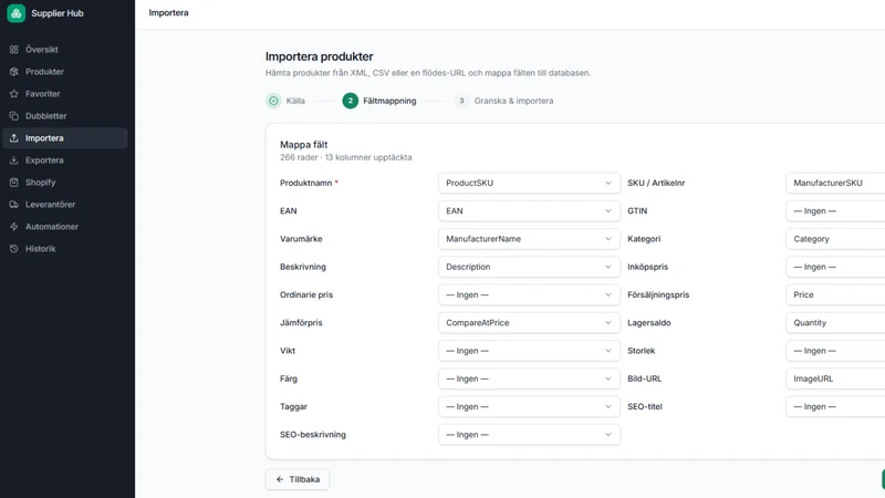 Suppliers Hub