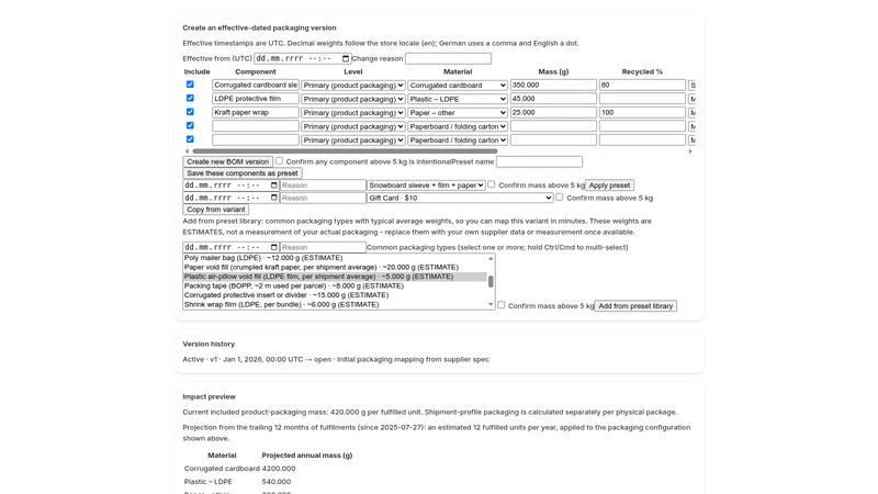 PackRegistry: LUCID Reports