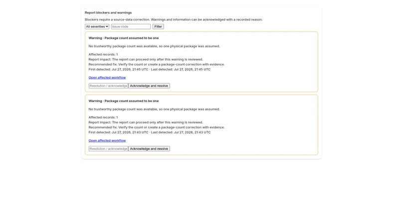 PackRegistry: LUCID Reports