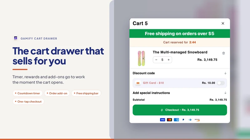 Smart Cart Upsell & Cross‑Sell