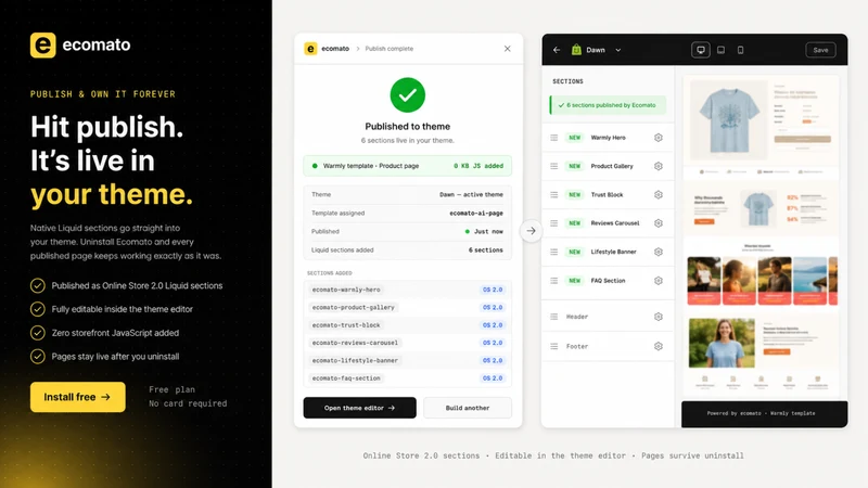 Ecomato ‑ AI Store Builder