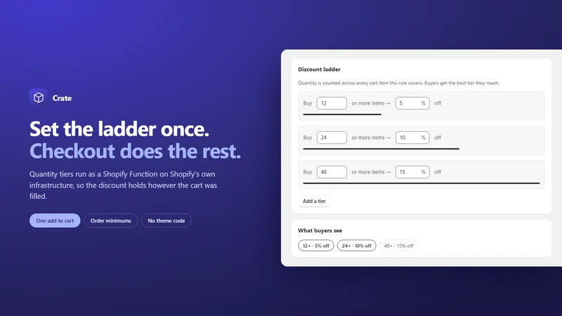 Crate: Bulk Discount Form