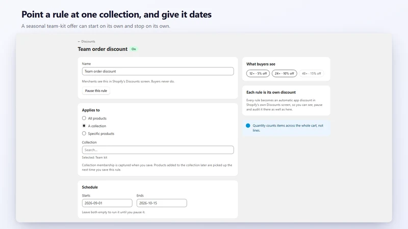 Crate: Bulk Discount Form