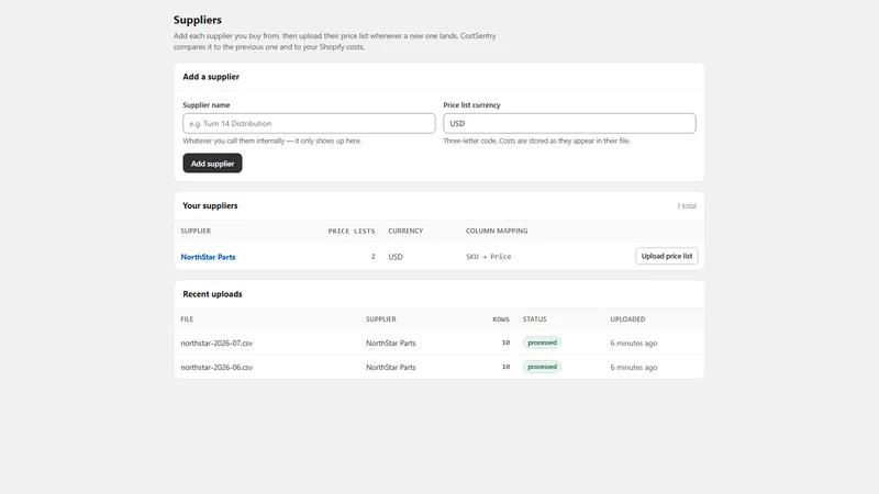 CostSentry: Margin Alerts