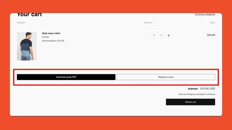 CartPDF: Quote PDF