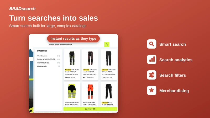 BRADsearch: Search & Filter