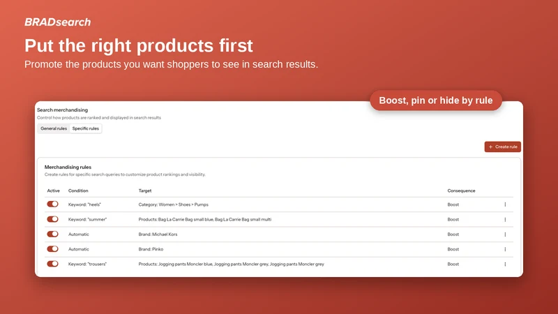 BRADsearch: Search & Filter