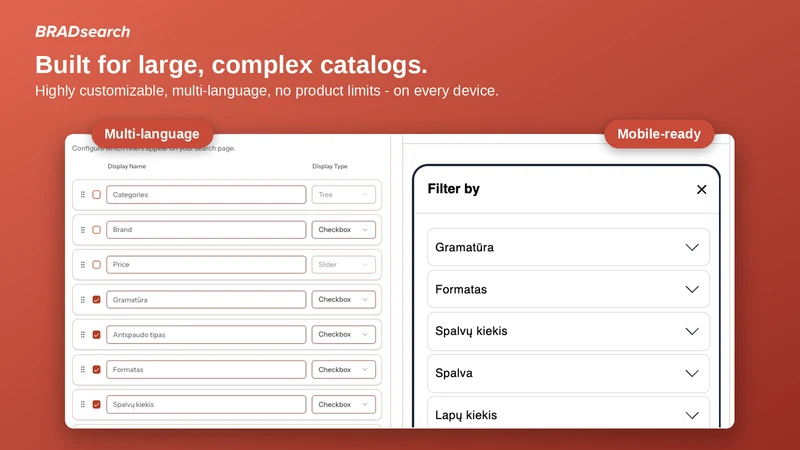 BRADsearch: Search & Filter