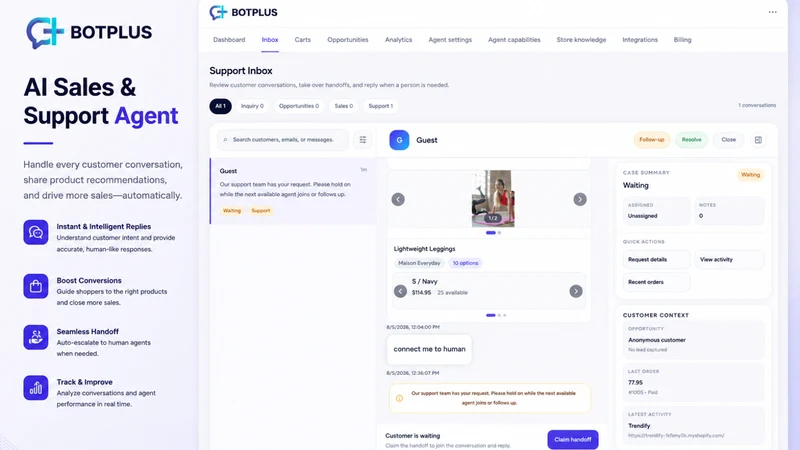 BotPlus ‑ AI Sales & Support