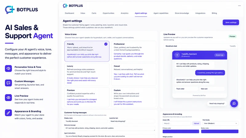 BotPlus ‑ AI Sales & Support