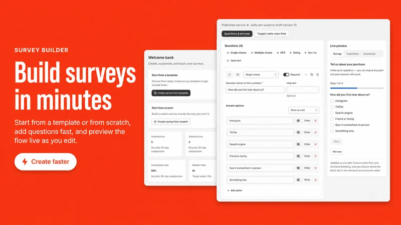 AfterCart Post Purchase Survey