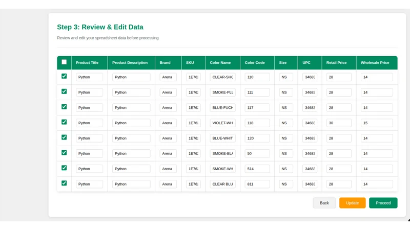 Advanced Product Importer