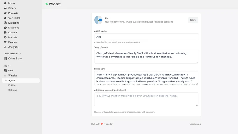 Wassist: AI WhatsApp Concierge