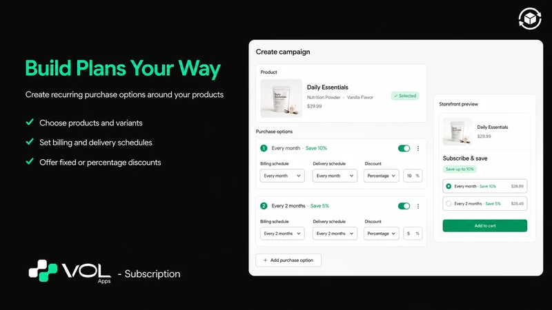 VOL Subscriptions & Discounts
