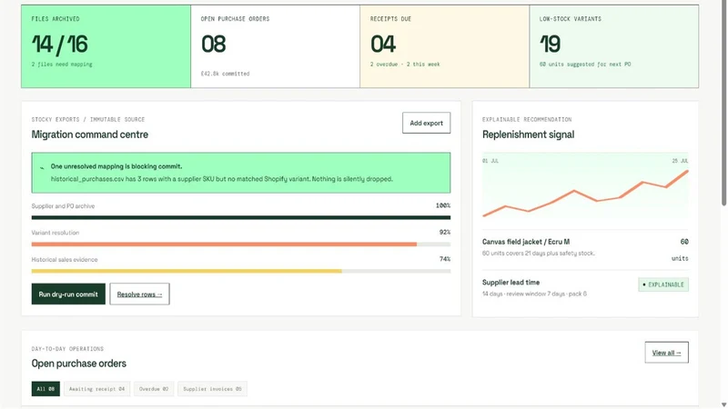 Fleeta StockPilot: Purchase PO