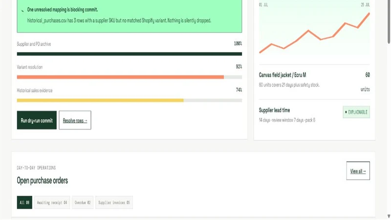 Fleeta StockPilot: Purchase PO