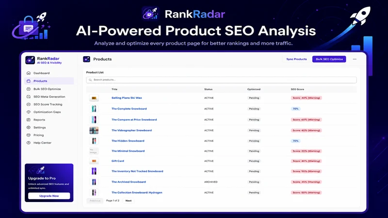 RankRadar: AI SEO & Visibility
