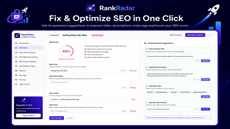 RankRadar: AI SEO & Visibility