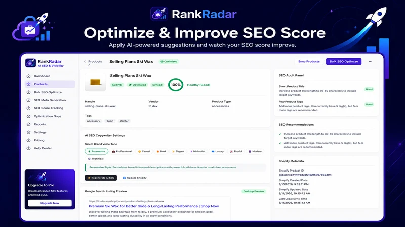 RankRadar: AI SEO & Visibility