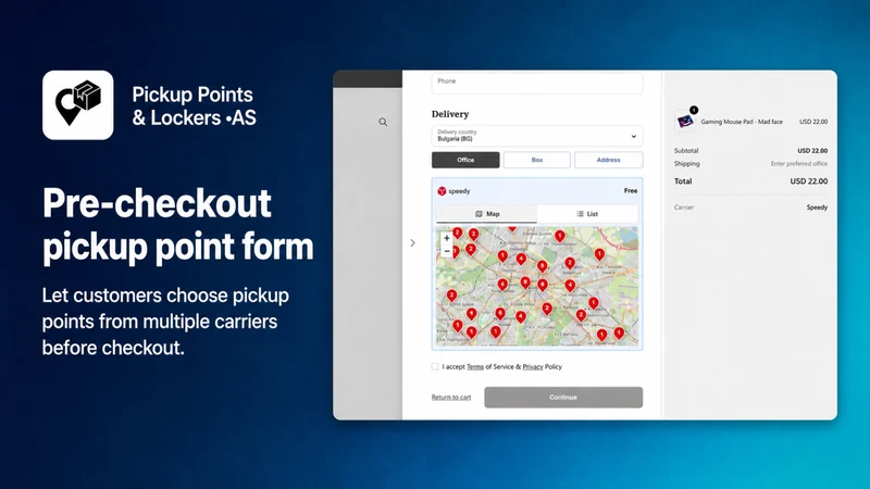 Pickup Points & Lockers • AS