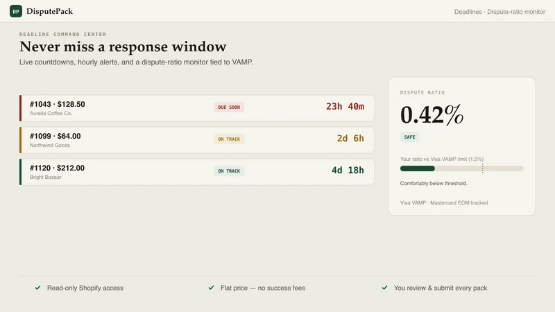 DisputePack: Fight Chargebacks