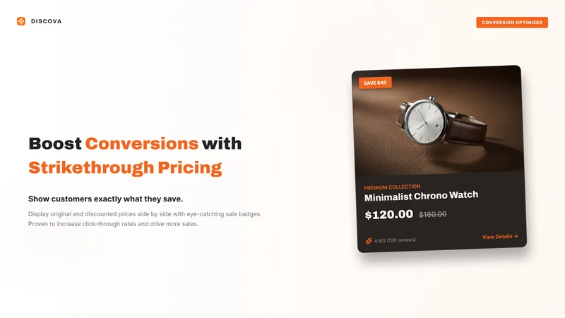 Discova: Discounts Display
