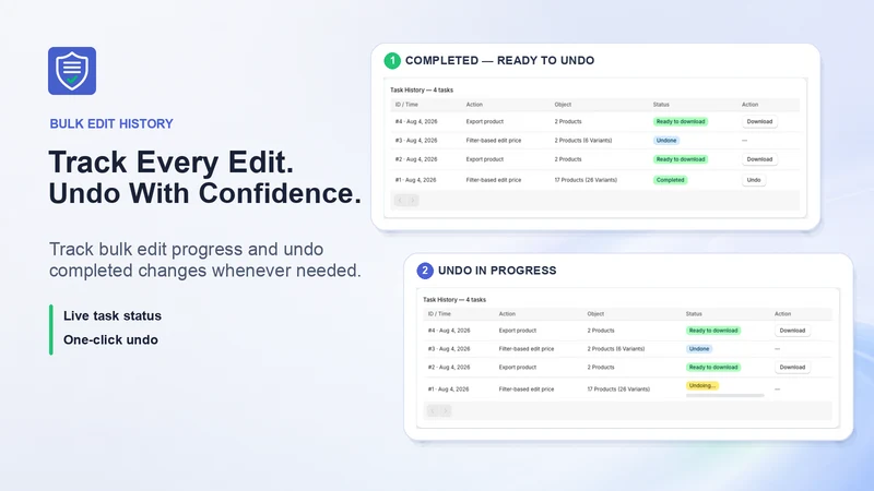 SafeBulk: Product Bulk Editor