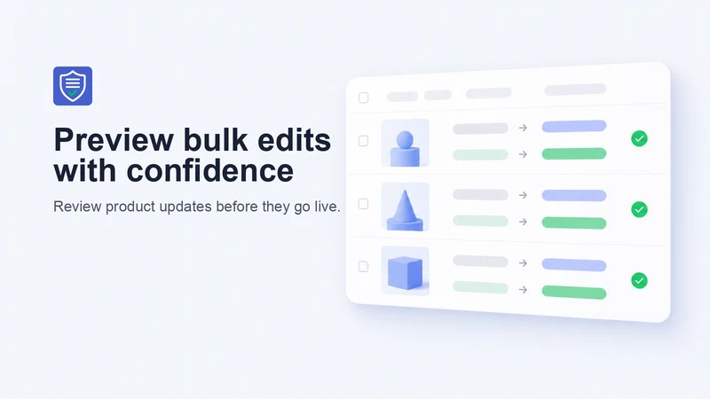 SafeBulk: Product Bulk Editor