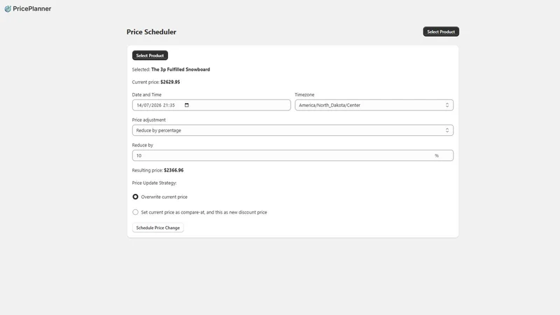 Price Planner
