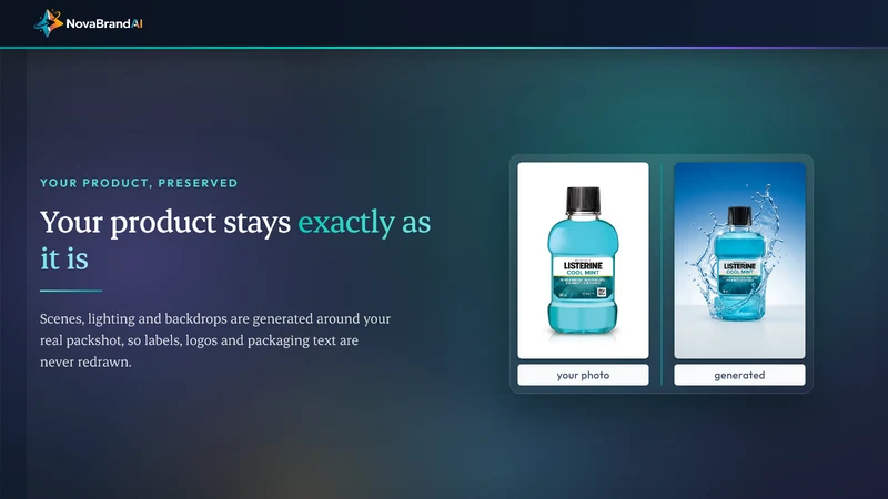 NovaBrand ‑ AI Product Photos