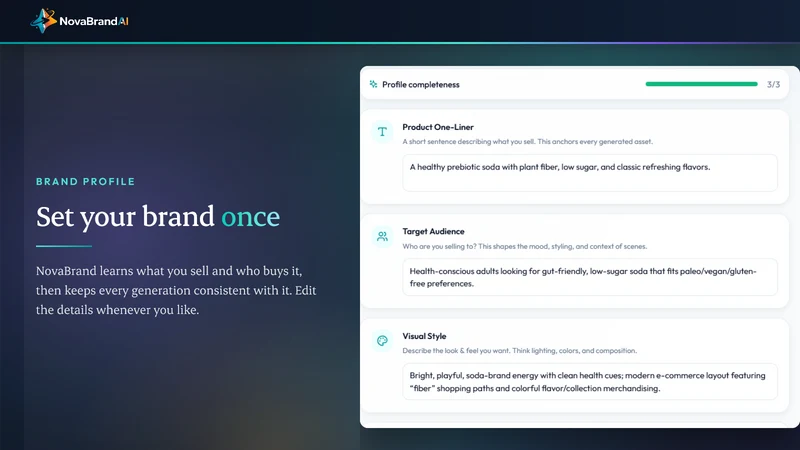 NovaBrand ‑ AI Product Photos