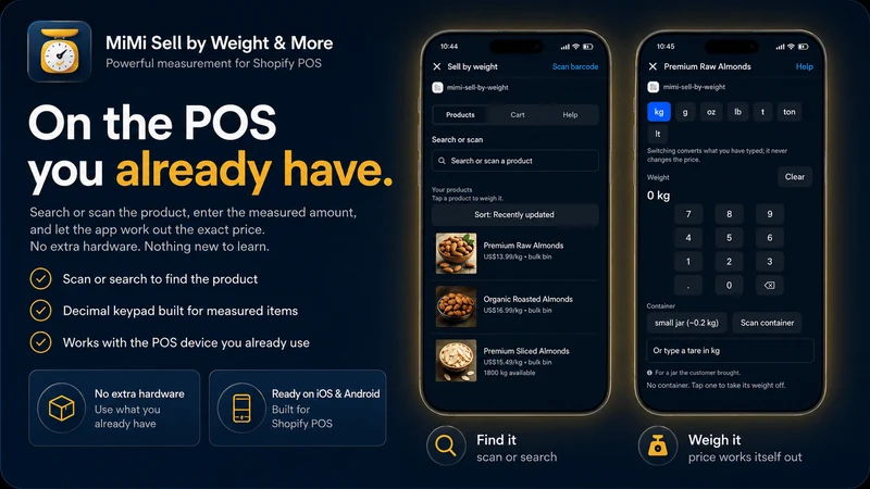 Sell by Weight & More for POS