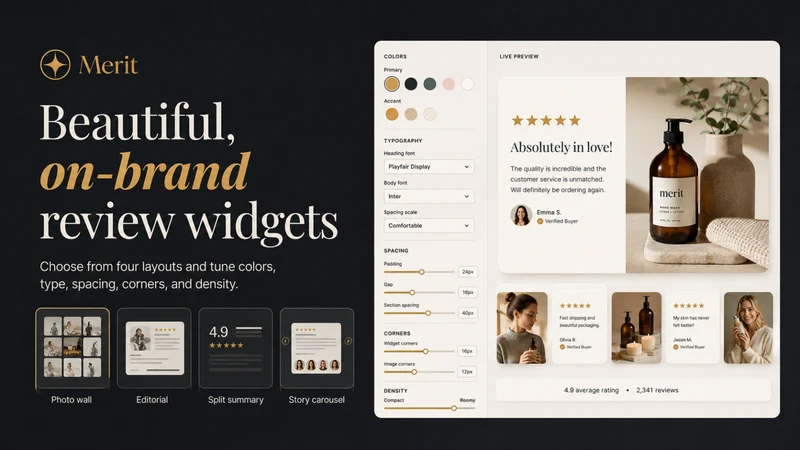 Merit ‑ Product Reviews & UGC